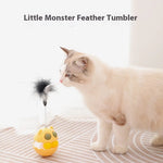 Cats Feather Toy Rotate Cat Tumbler Teaser Catmint Roller Track Ball