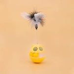 Cats Feather Toy Rotate Cat Tumbler Teaser Catmint Roller Track Ball